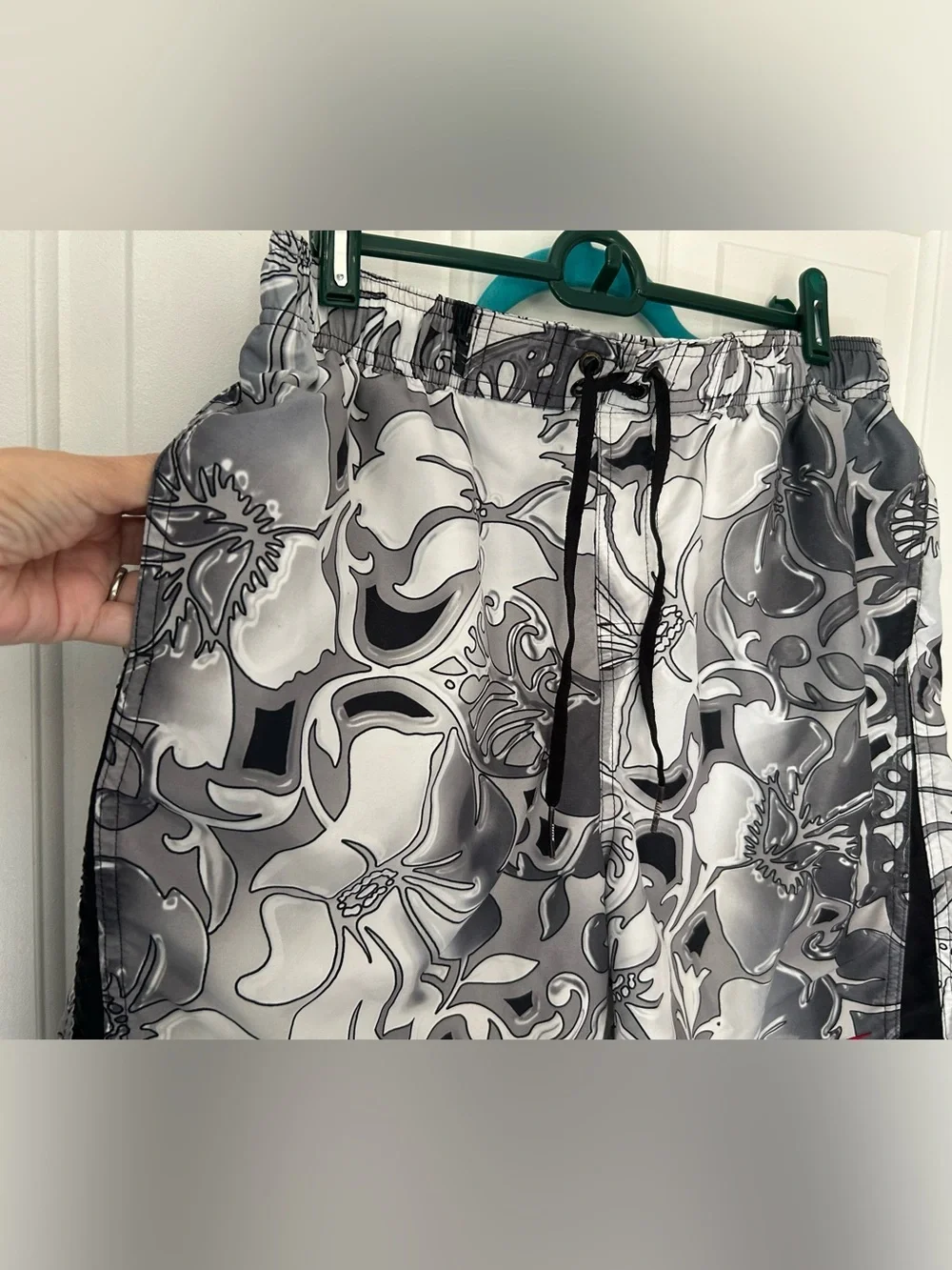 Nike Men’s Black and Gray Swim Trunks